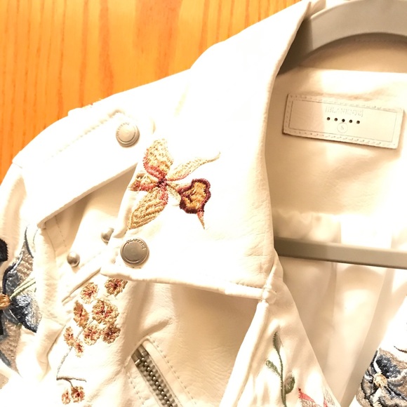 Floral Authentic Leather Jacket with lining - Picture 7 of 7